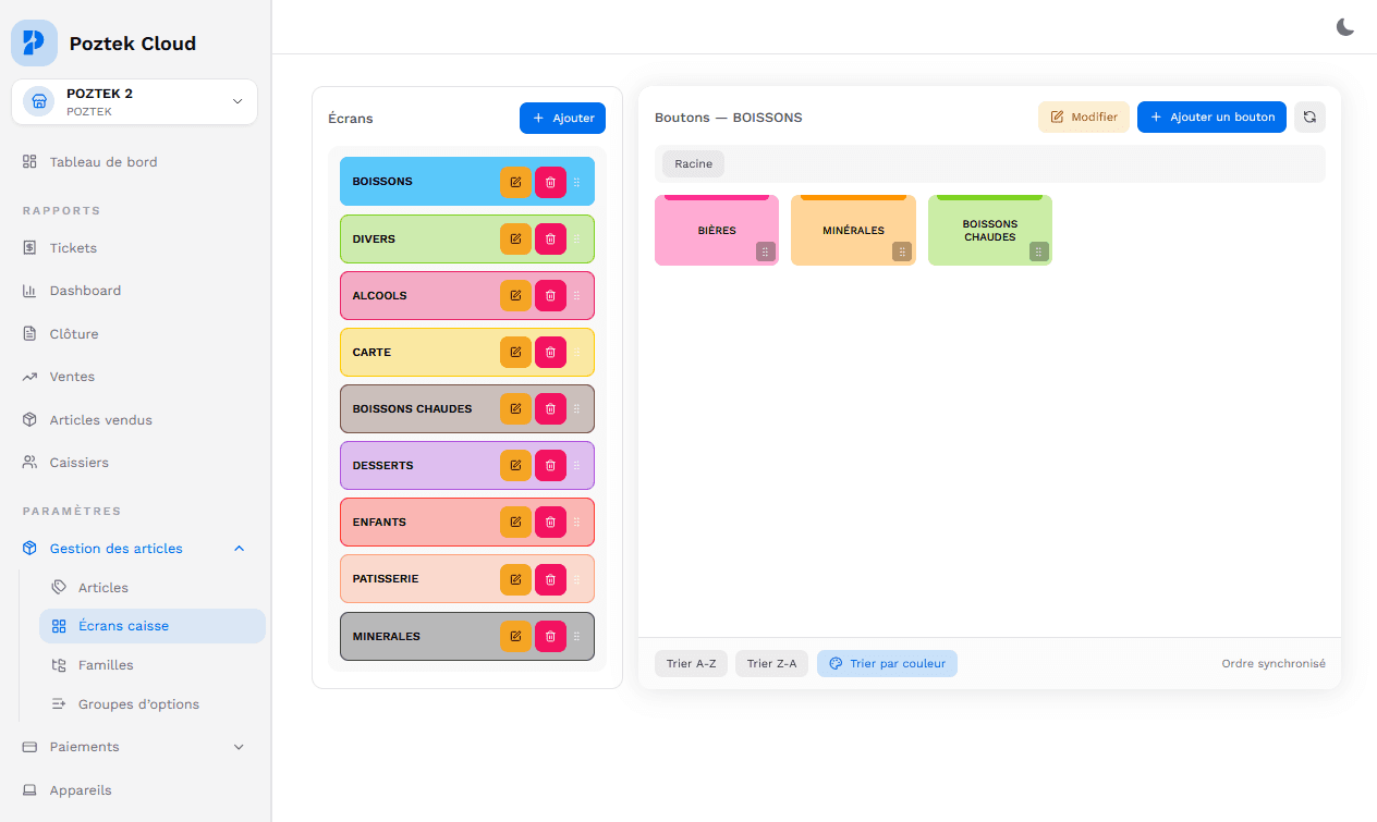 Backoffice cloud LaKaisse — pilotage et statistiques